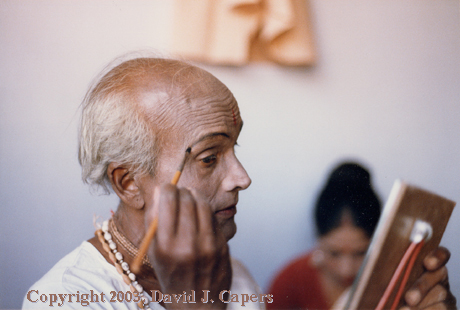 applying makeup for the stage